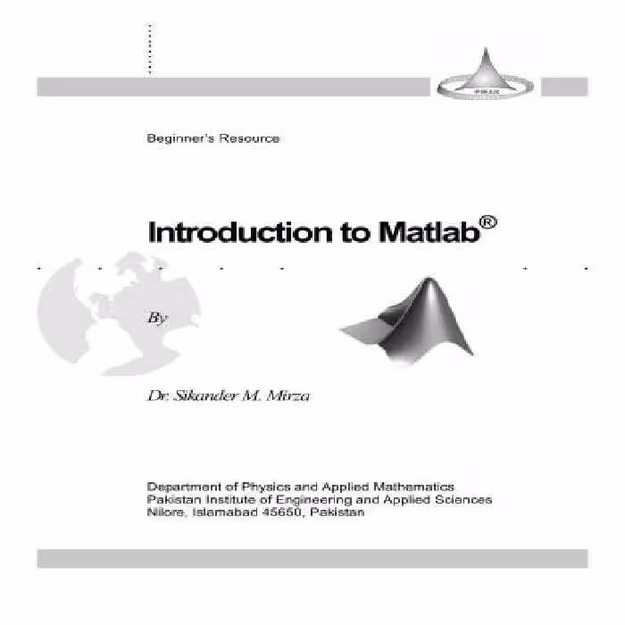 خرید و دانلود نسخه کامل کتاب Introduction to Matlab