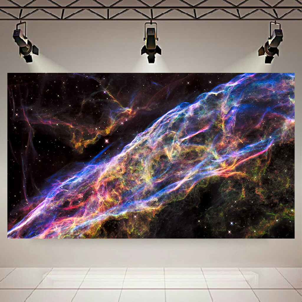 تابلو بوم طرح کهکشان و ستارگان مدل آغاز پیدایش سیاهچاله کد AR1660