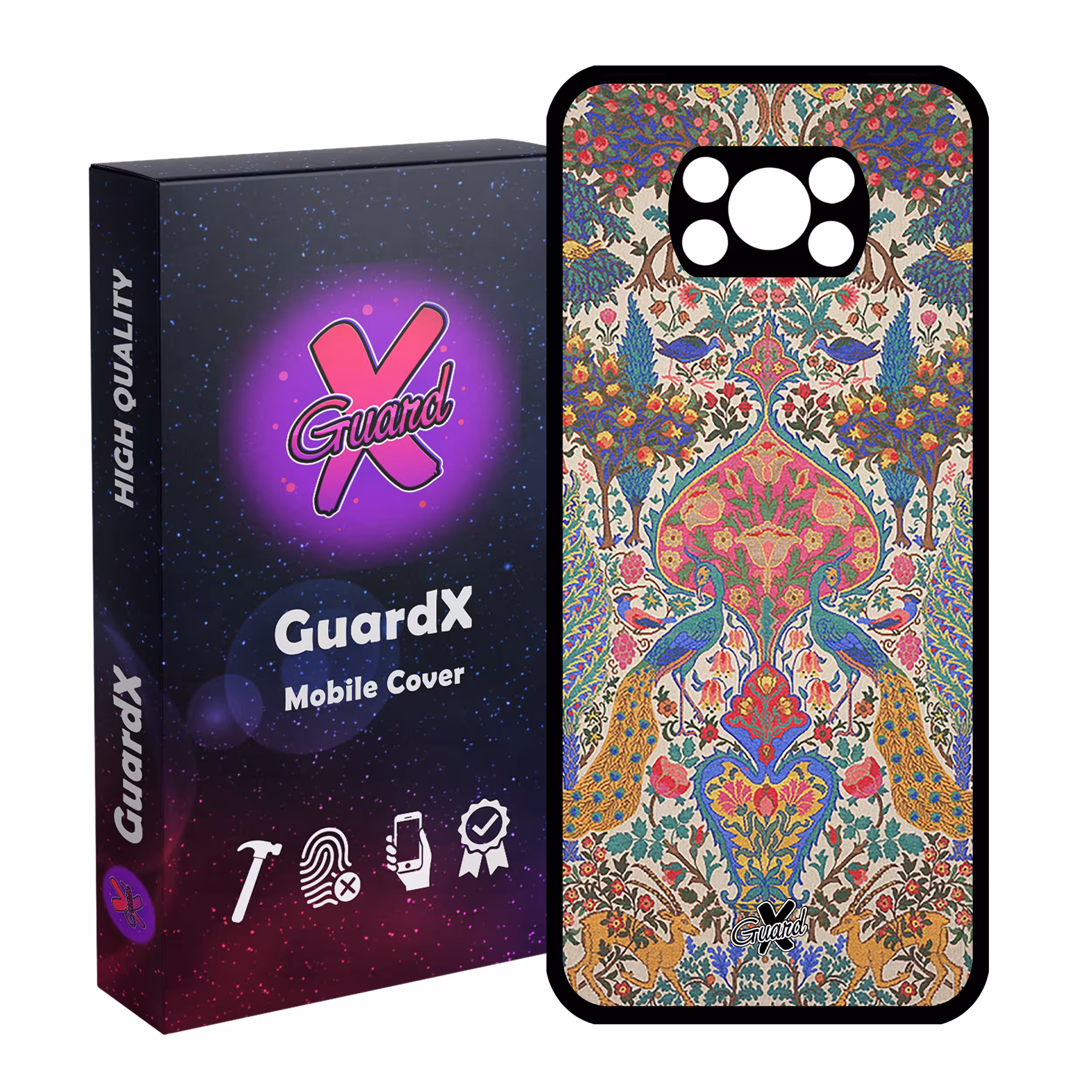 کاور گارد ایکس طرح سنتی مدل Glass10225 مناسب برای گوشی موبایل شیائومی Poco X3 / Poco X3 NFC