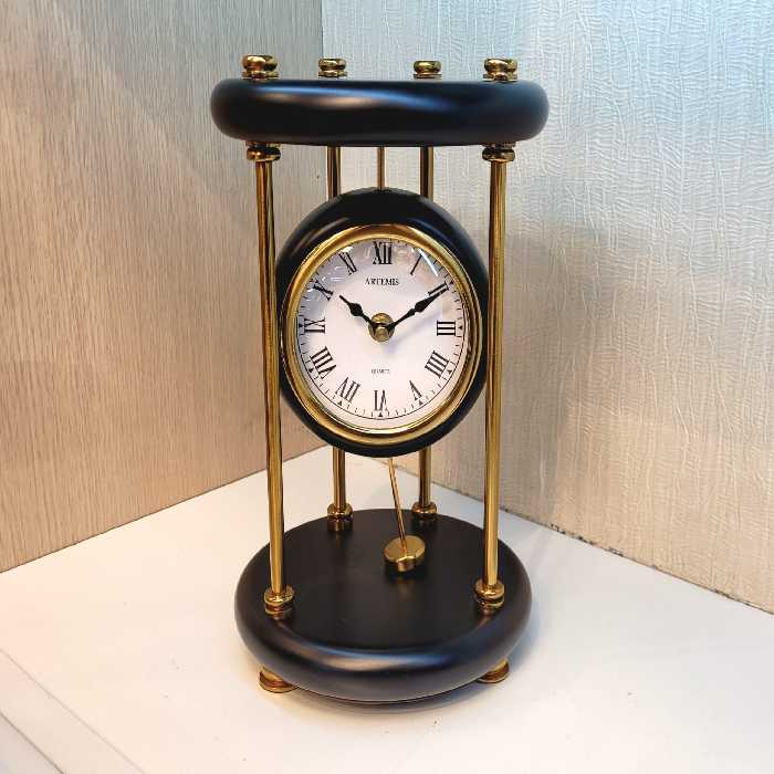 ساعت رومیزی آرتمیس کد 1025 Black Gold مشکی طلایی