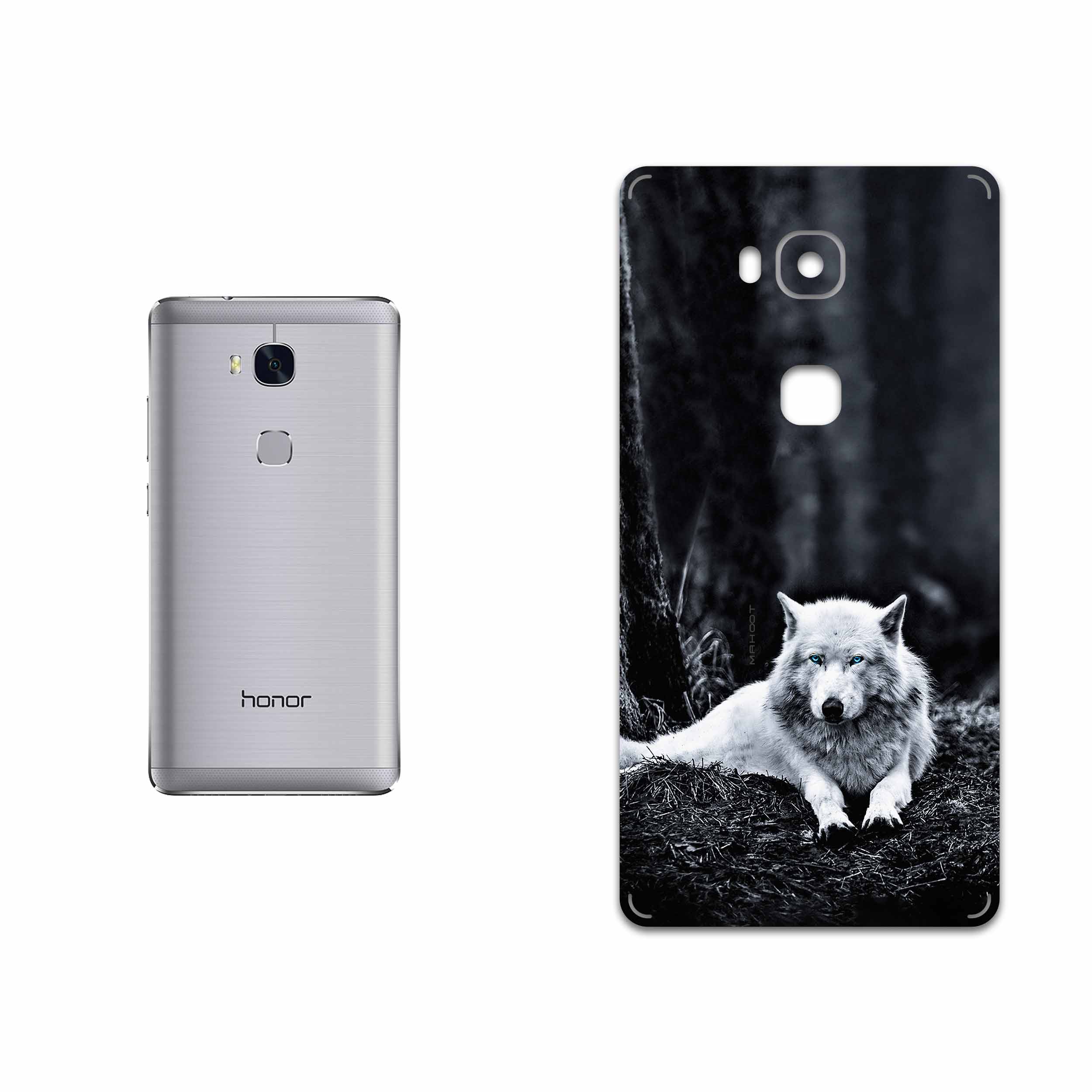 برچسب پوششی ماهوت مدل Dire Wolf مناسب برای گوشی موبایل آنر 5X