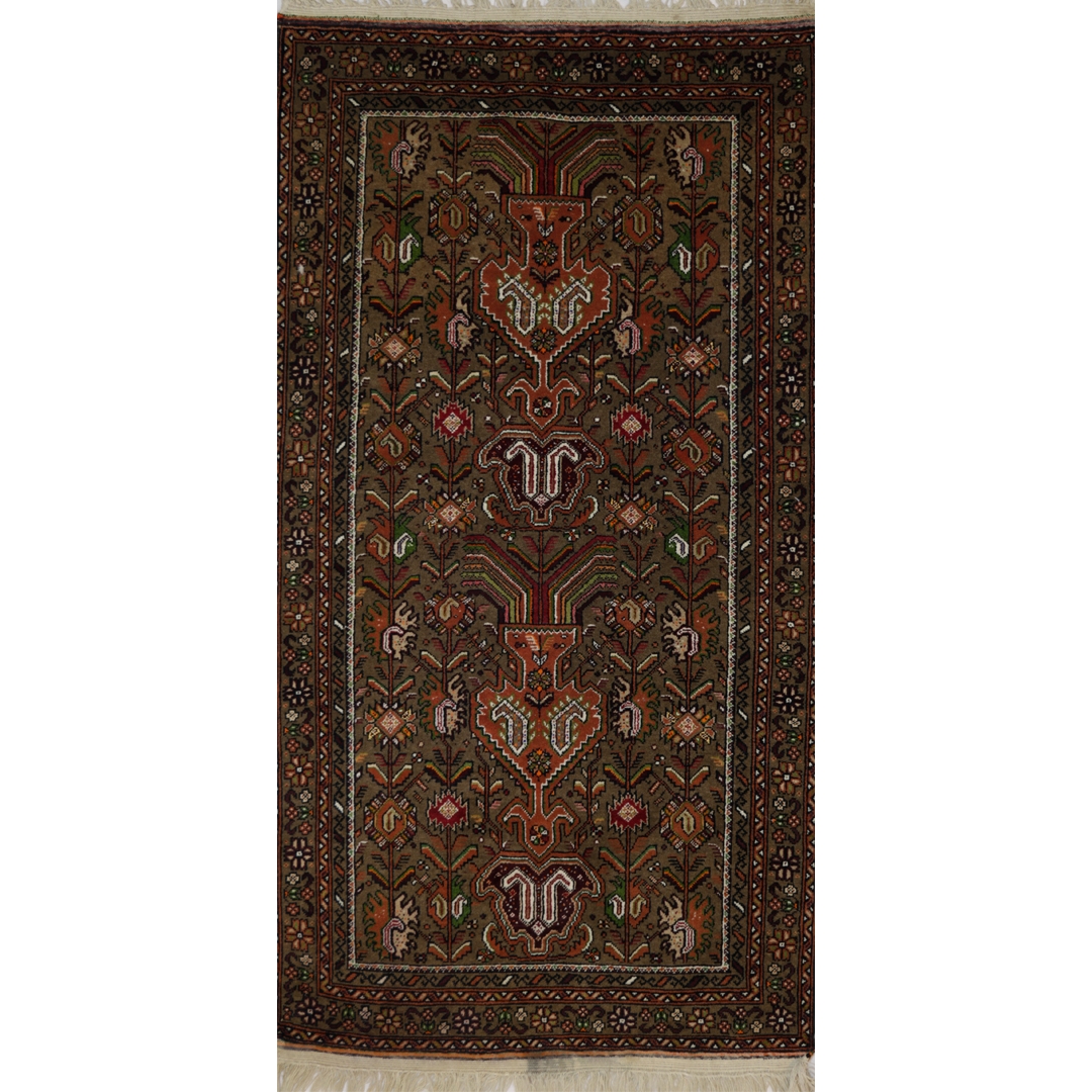 فرش دستبافت  یک ونیم متری مدل خراسان کد A1001