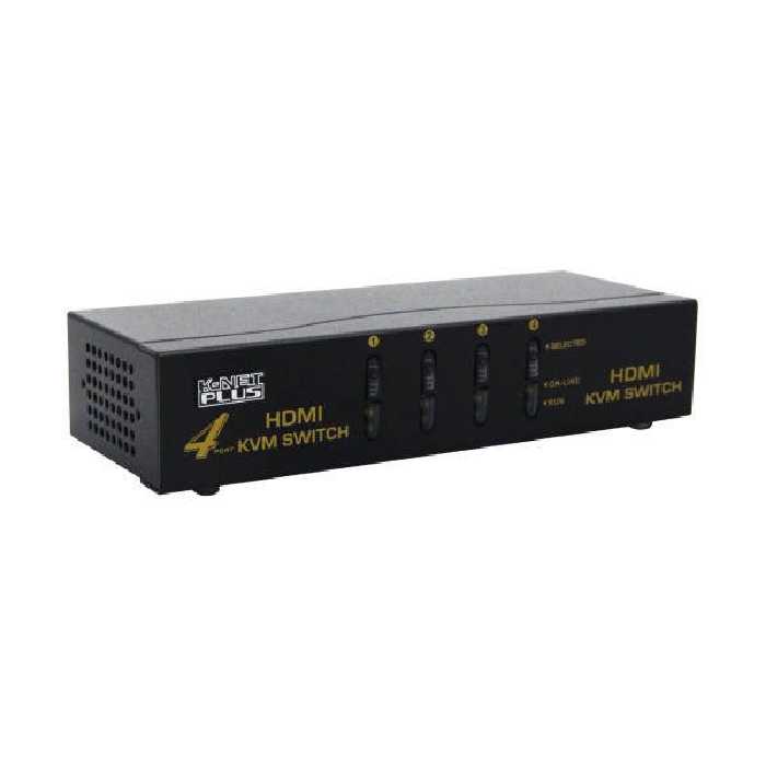 مشخصات، قیمت و خرید سوییچ 4 پورت HDMI KVM کی نت پلاس مدل KP-H624