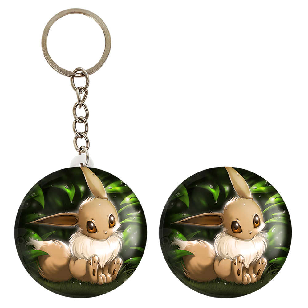 پیکسل خندالو مدل ایو انیمه پوکمون کد 17328 به همراه جاکلیدی