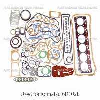 واشر کامل موتور لیفتراک کوماتسو مدل Komatsu 6D102E