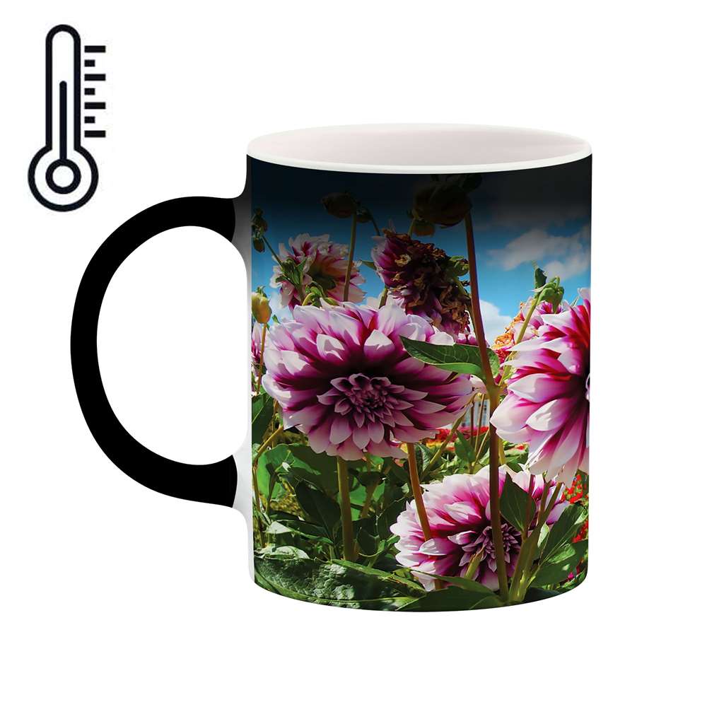 ماگ حرارتی طرح گل مدل mgh02003