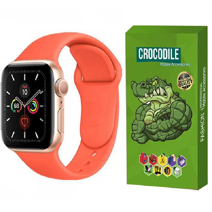 بند کروکودیل مدل C-Silicon مناسب برای اپل واچ سری 1 42 /  44 میلی متری