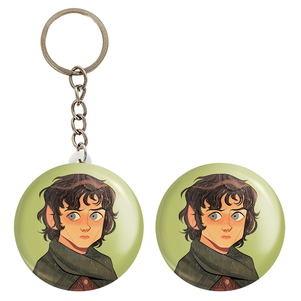 پیکسل خندالو مدل فرودو بگینز ارباب حلقه ها کد 4758 به همراه جاکلیدی