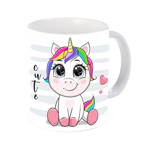 ماگ طرح یونیکورن اسب تک شاخ کد 87