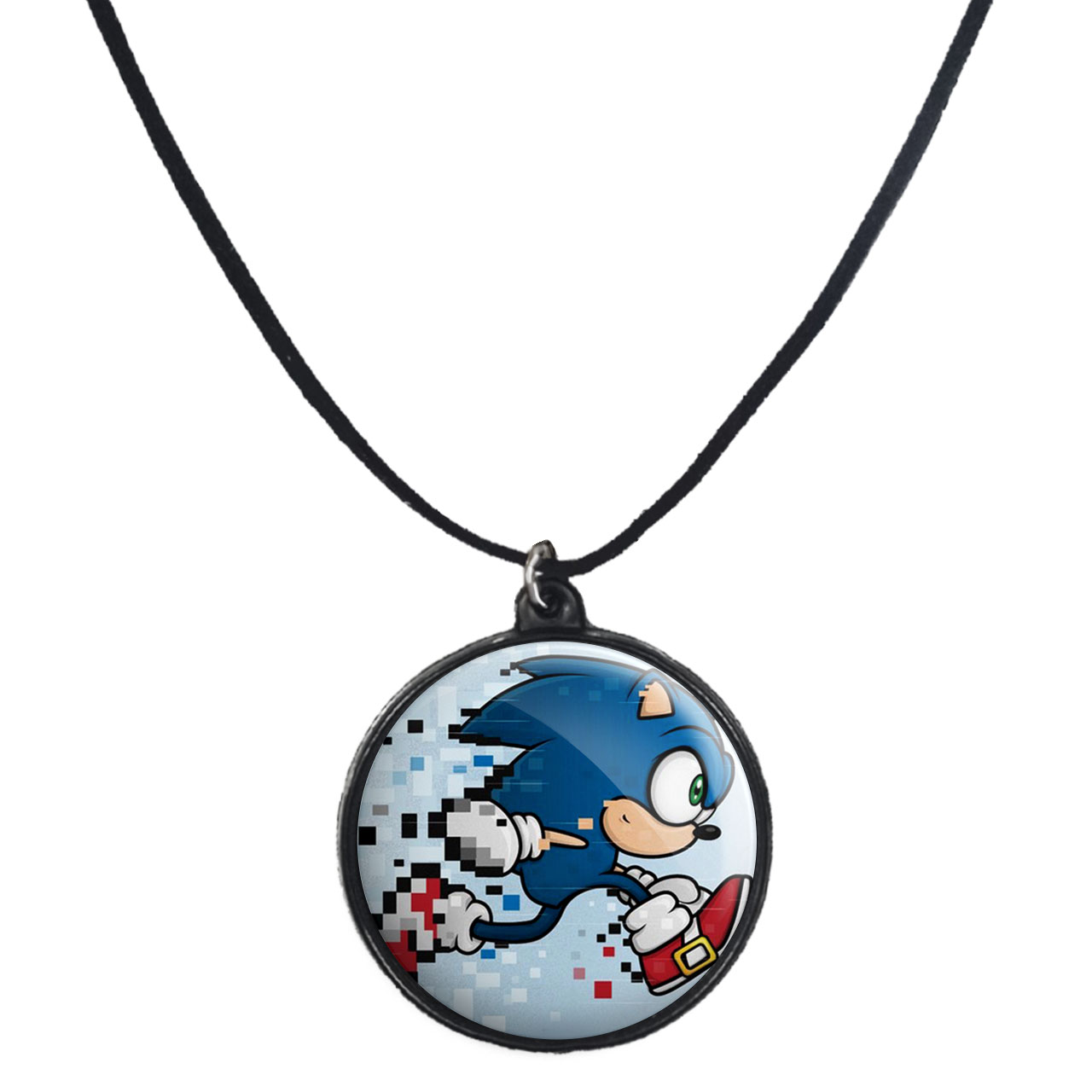 گردنبند پرمانه طرح سونیک کد pmb.14893 مدل دو طرفه