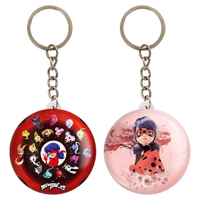 جاکلیدی خندالو مدل دختر کفشدوزکی کد 34743475 مجموعه 2 عددی