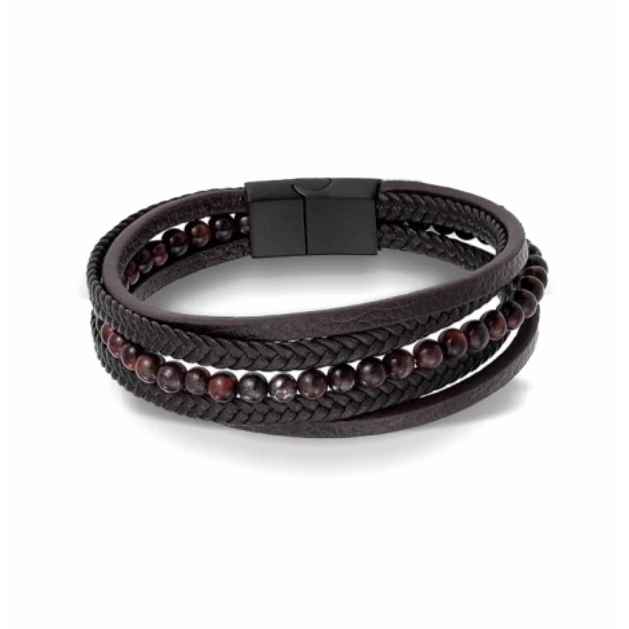 دستبند چرم 5 رشته کد H-7750