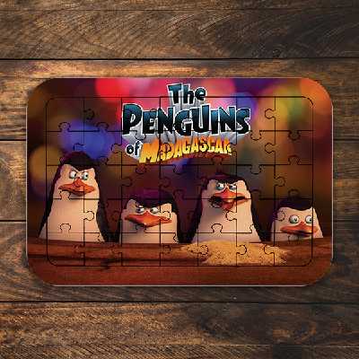 پازل 35 تکه طرح انیمیشن پنگوئنهای ماداسکار مدل NI1870 
