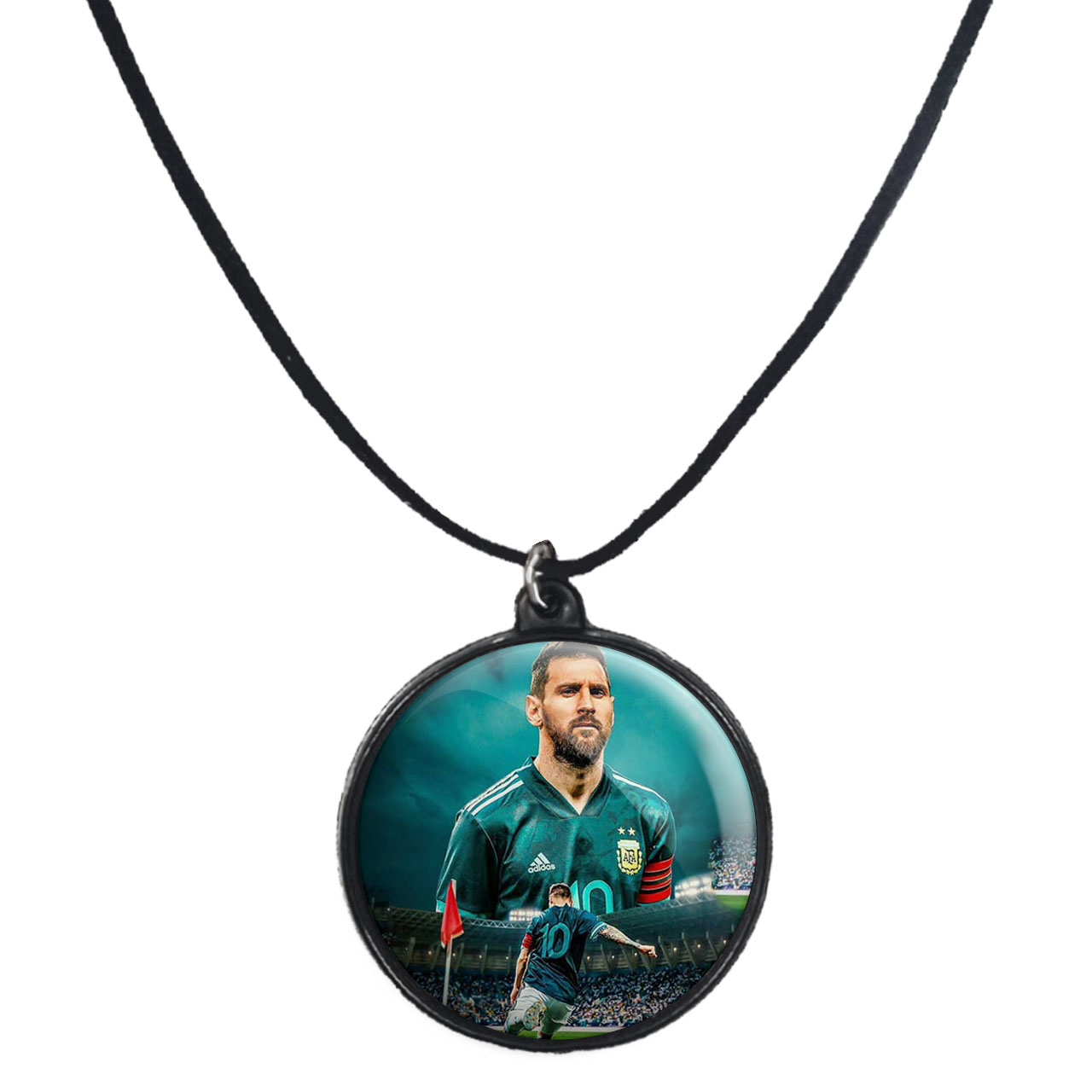 گردنبند پرمانه طرح مسی کد pmb.8691 مدل دو طرفه