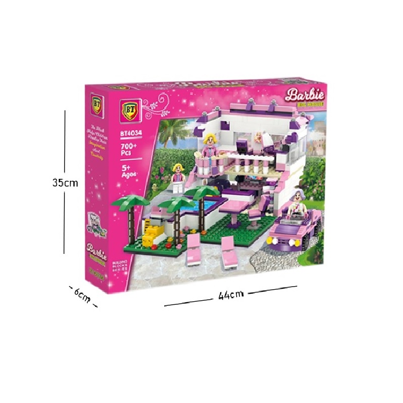 لگو ریز خانه باربی بزرگ 700 قطعه کد 4034