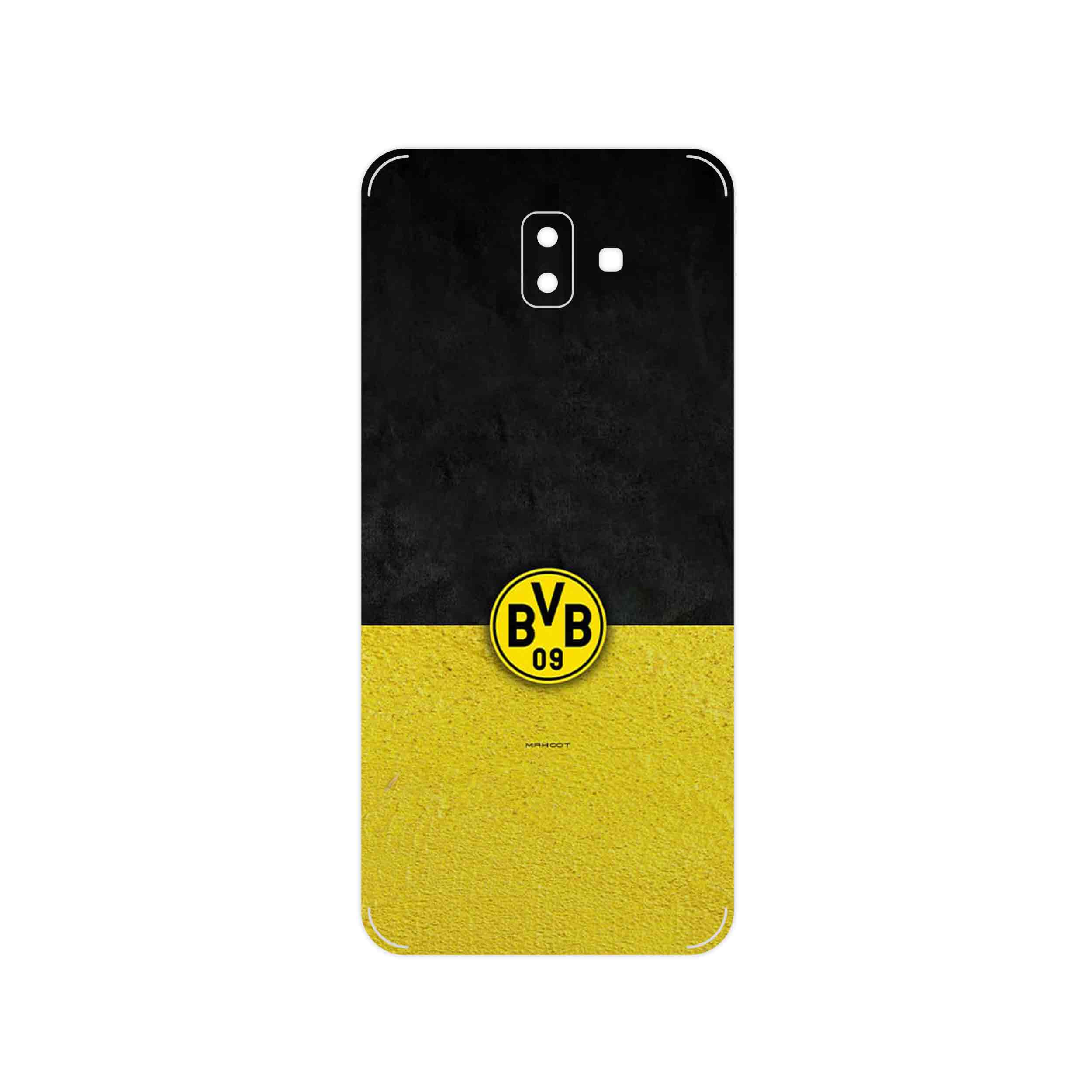 برچسب پوششی ماهوت مدل Borussia Dortmund FC مناسب برای گوشی موبایل سامسونگ Galaxy J6 Plus