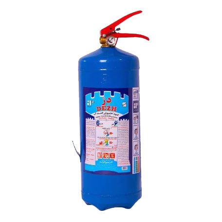 کپسول آتش نشانی آب و گاز دژ 6 لیتری