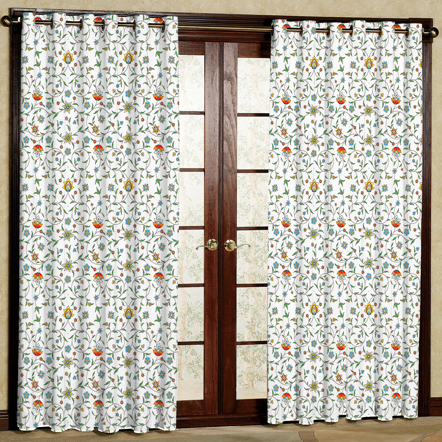 پرده مدل گل مخمل پانچی کد 1884 سایز 200x140 سانتی متر