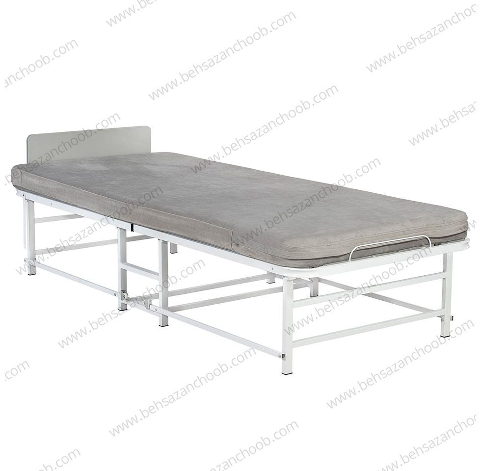 تخت تاشو فلزی تشک دار base393