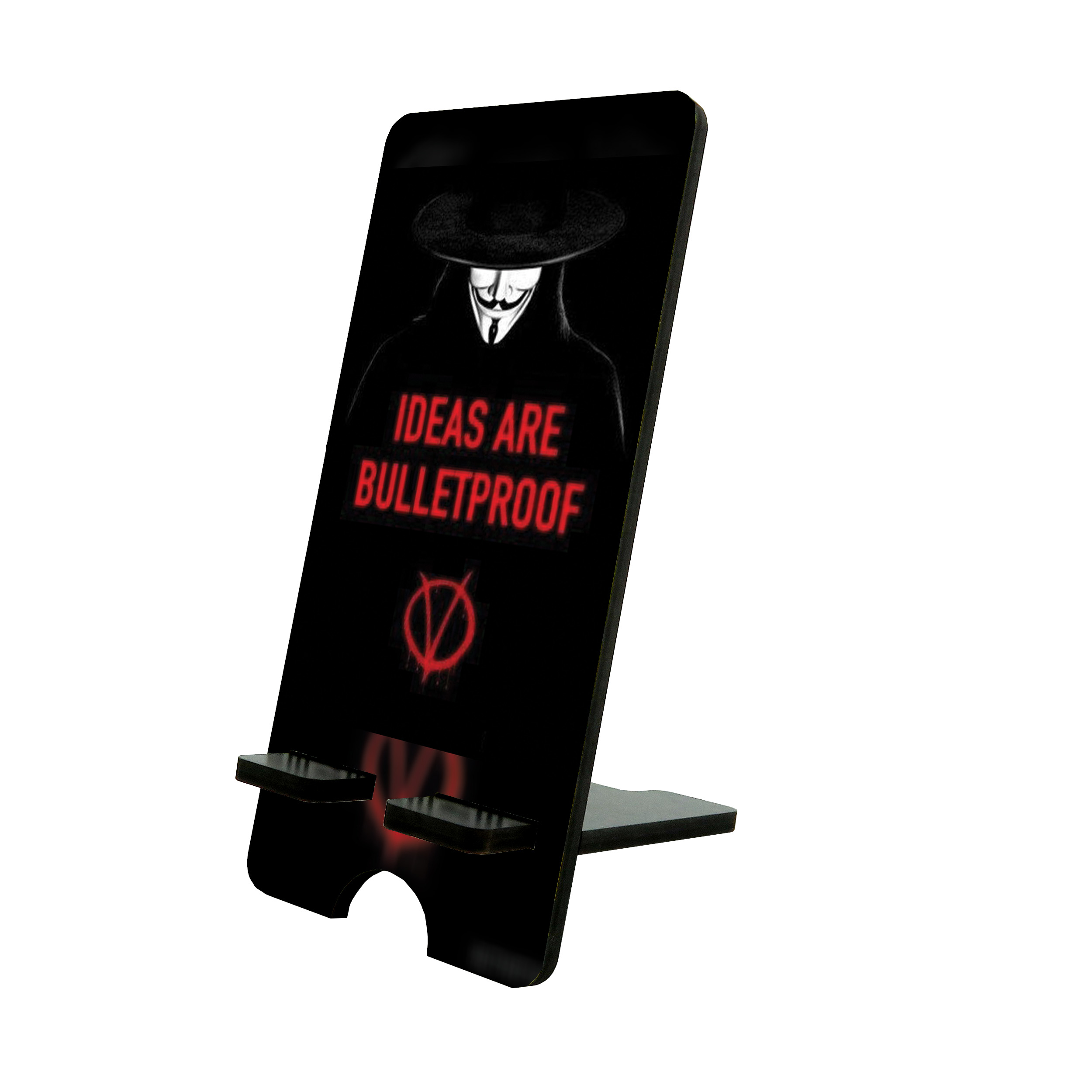 پایه نگهدارنده گوشی موبایل و تبلت طرح V for Vendetta کد 8091962