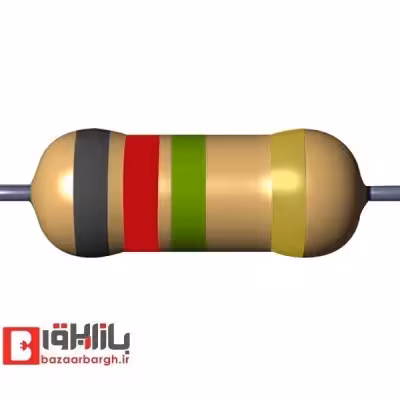 مقاومت 8.2 مگا اهم 1/4 وات 5 درصد