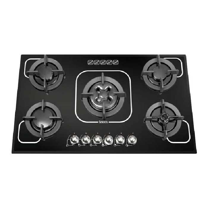 اجاق گاز صفحه ای سینجر پنج شعله مدل SDG-512D