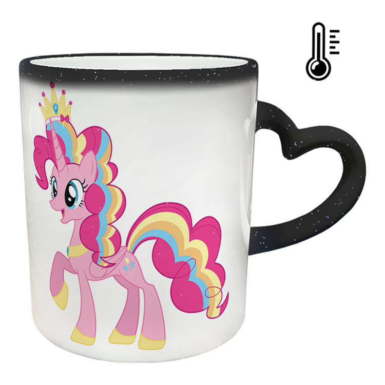 ماگ حرارتی مدل دسته قلبی اکلیلی طرح یونیکورن کد 70