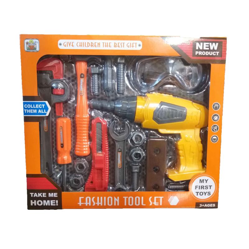 ست اسباب بازی ابزار مدل باتری خور