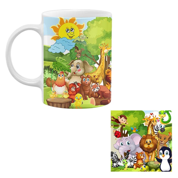 ماگ مدل اسم طرح Amir Mohammad به همراه زیر لیوانی