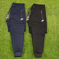 شلوار ورزشی دمپاکش-طرح نایک ساده-جنس پارچه غواصی-در دو رنگ-کیفیت فوق العاده عالی
