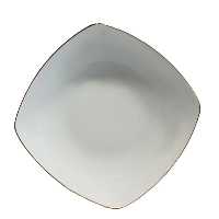 بشقاب خورش خوری لورین مدل گود 21 خط سناتور بسته 6 عددی