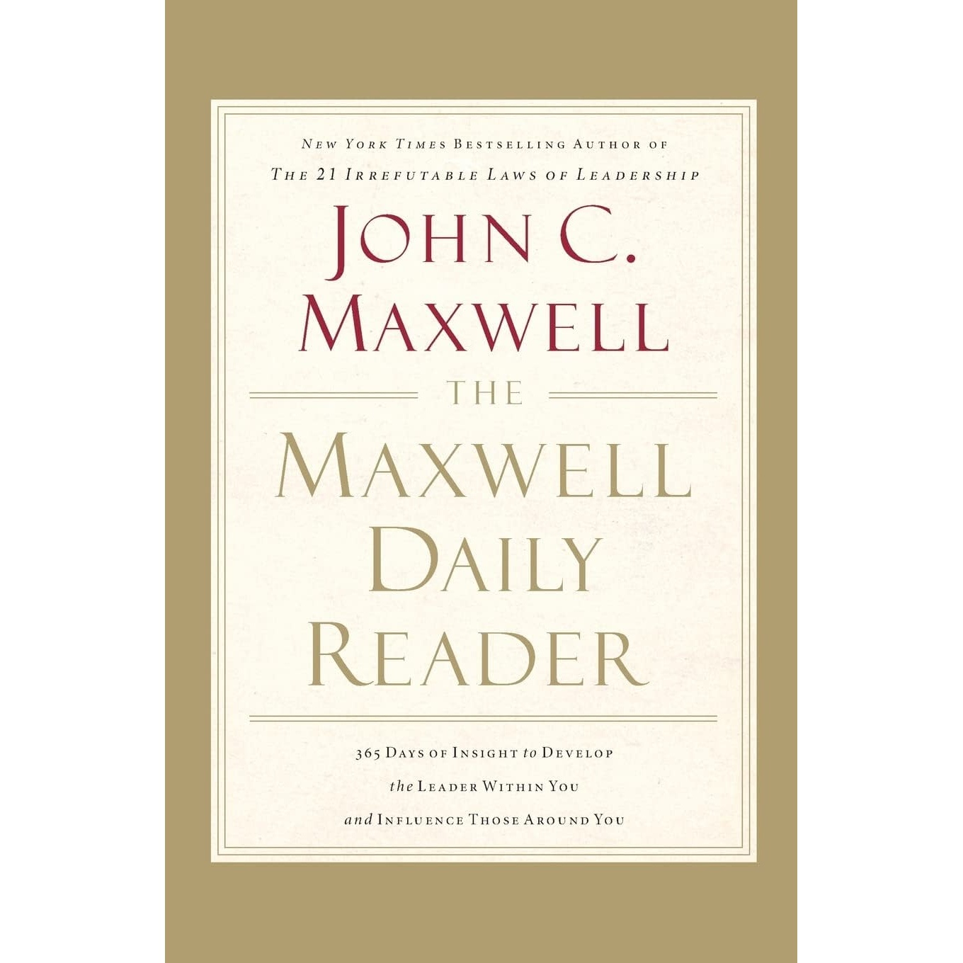 کتاب The Maxwell Daily Reader اثر John C. Maxwell انتشارات HarperCollins Leadership