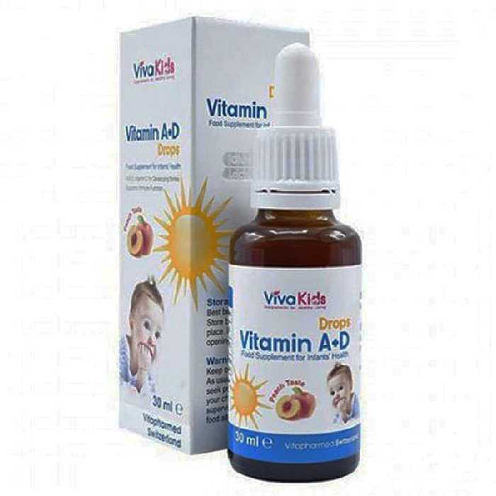قیمت خرید اینترنتی قطره ویتامین A D ویواکیدز 30 میلی لیتر|Viva Kids A D| فارموکسین