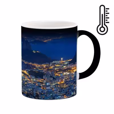ماگ حرارتی کاکتی طرح شهر مدل mgh13431