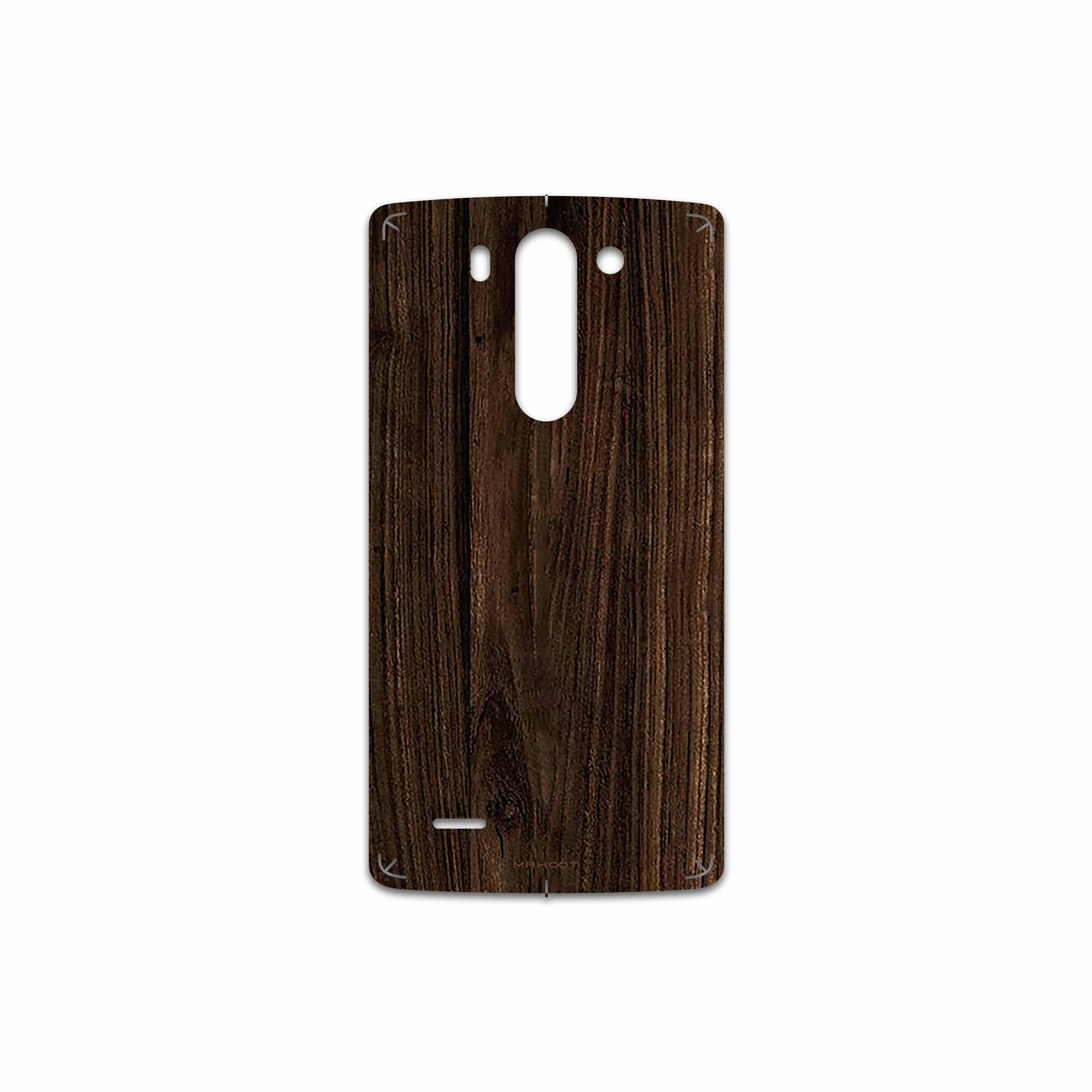 برچسب پوششی ماهوت مدل Dark Walnut Wood مناسب برای گوشی موبایل ال جی G3 Beat