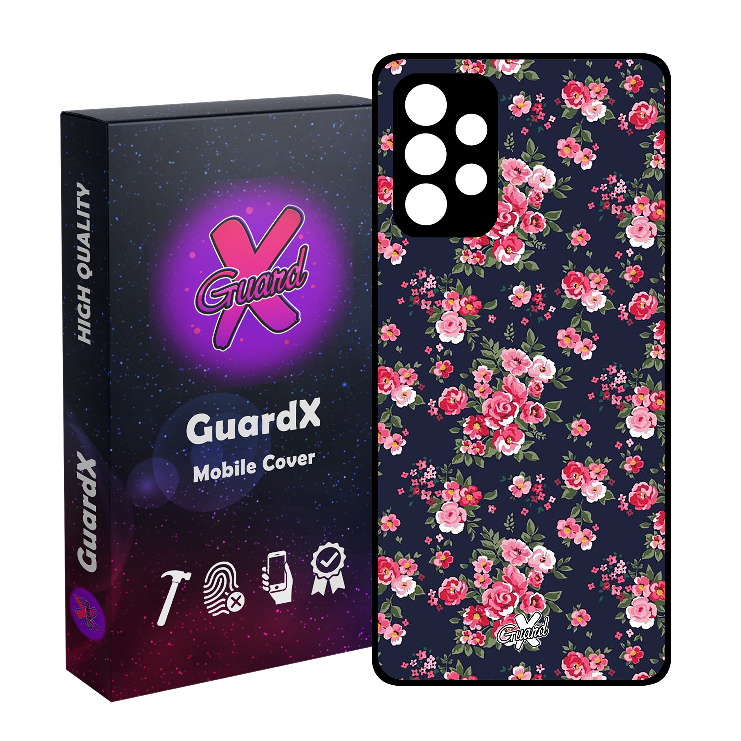 کاور گارد ایکس طرح Flower مدل Glass10130 مناسب برای گوشی موبایل سامسونگ Galaxy A13 4G