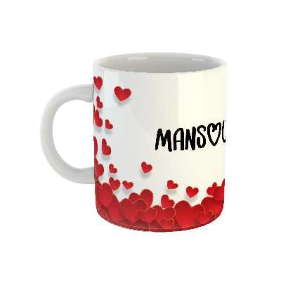 ماگ طرح قلب مدل منصوره