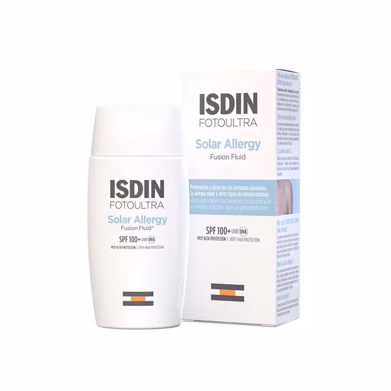 خرید + قیمت | ضد آفتاب بی رنگ سولار آلرژی فلوئیدی ایزدین Solar Allergy