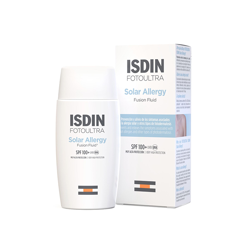 خرید + قیمت | ضد آفتاب بی رنگ سولار آلرژی فلوئیدی ایزدین Solar Allergy