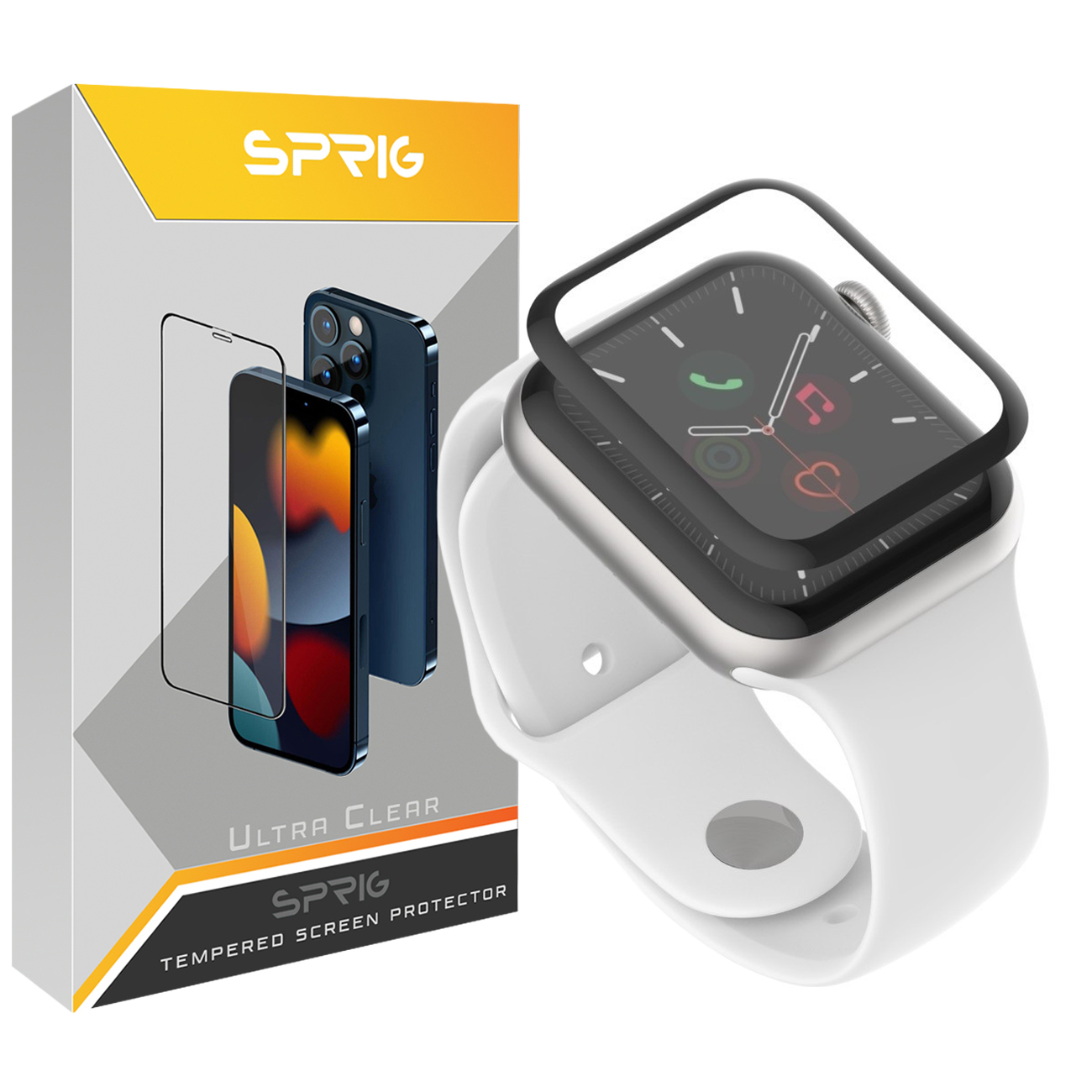 محافظ صفحه نمایش نانو اسپریگ مدل SPG مناسب برای اپل واچ Series 8 45mm