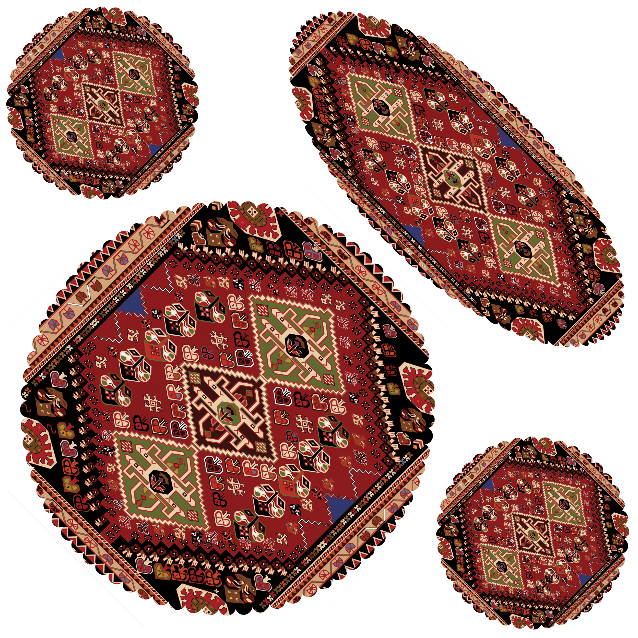 ست رومیزی 4 تکه مدل S32-42453