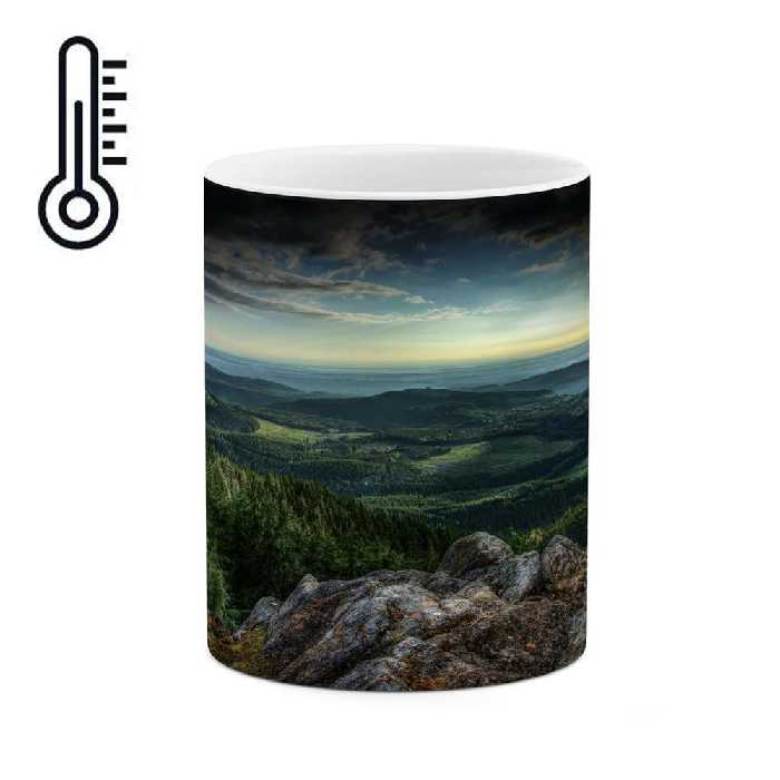 ماگ حرارتی کاکتی طرح منظره مدل mgh13120