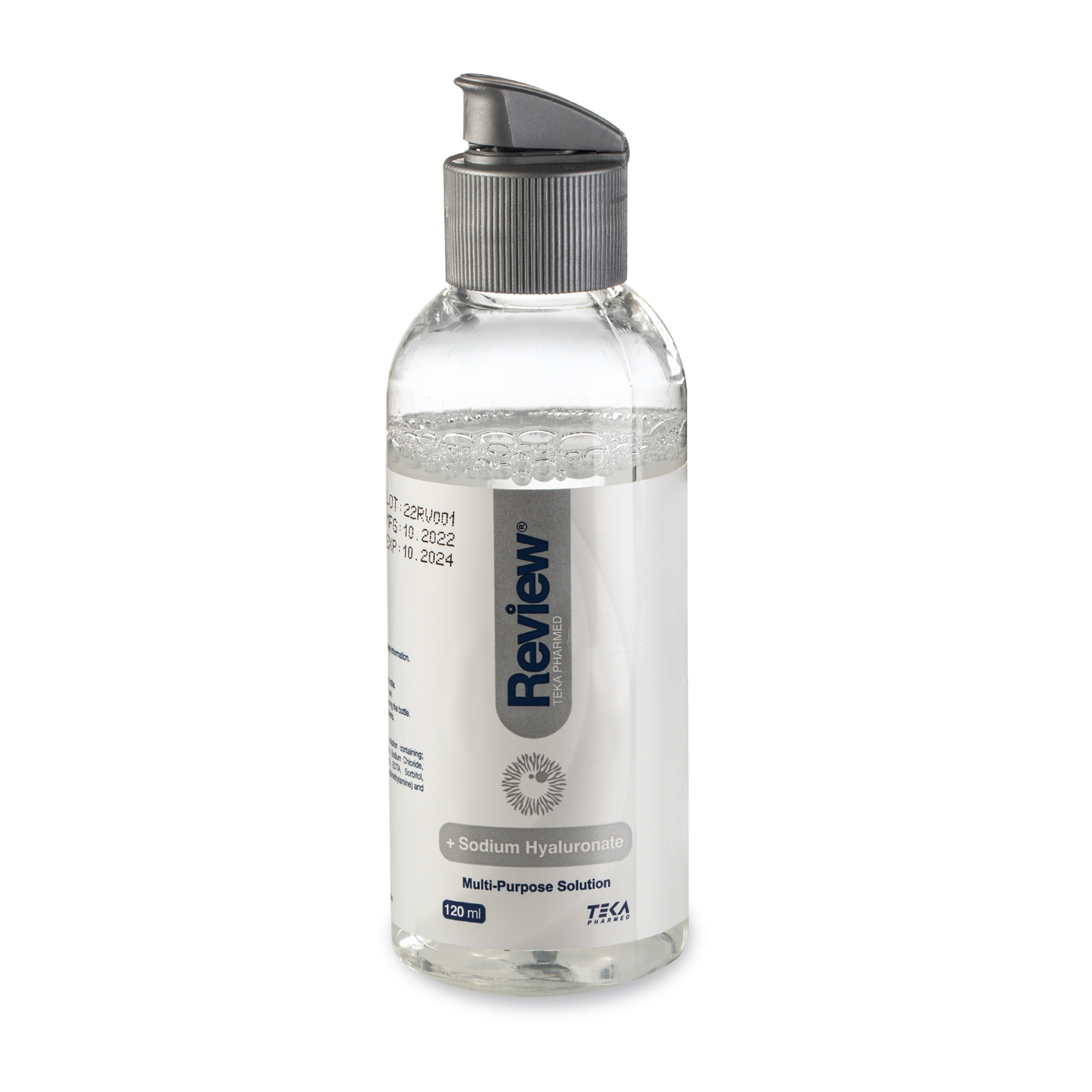 محلول شستشوی لنز ریویو مدل hyaluronic حجم 120 میلی لیتر