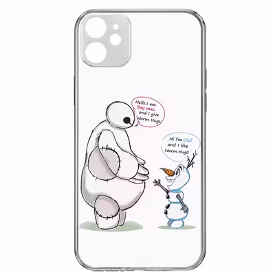 کاور طرح Olaf &amp; Baymax مناسب برای گوشی موبایل اپل iPhone 12 