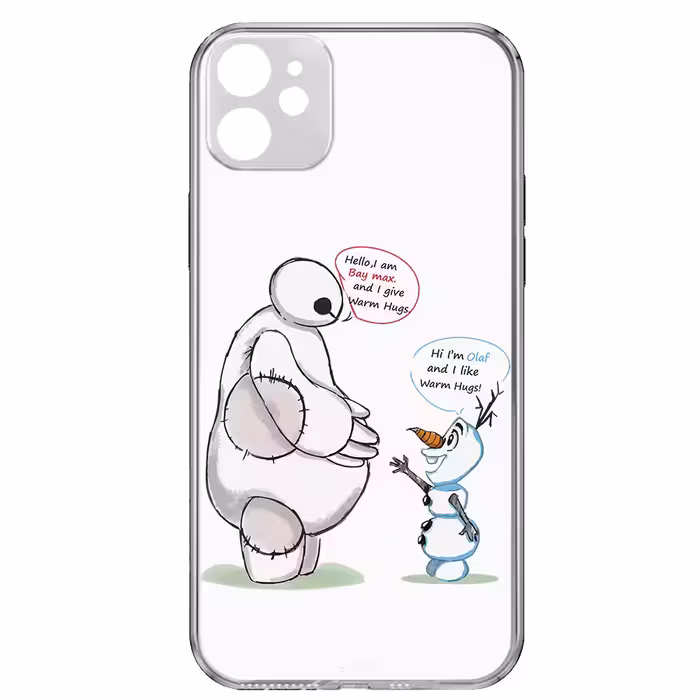کاور طرح Olaf &amp; Baymax مناسب برای گوشی موبایل اپل iPhone 12 
