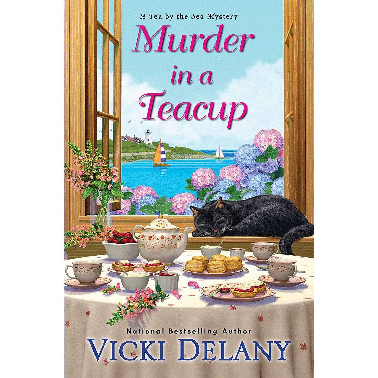 کتاب Murder in a Teacup (Tea by the Sea Mysteries) اثر Vicki Delany انتشارات Kensington