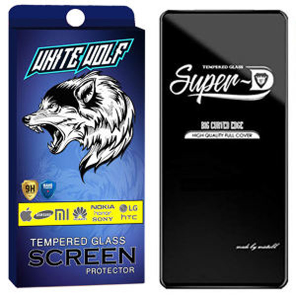 محافظ صفحه نمایش وایت ولف مدل Super-D  مناسب برای گوشی موبایل شیائومی Redmi 12 | کالا برتری