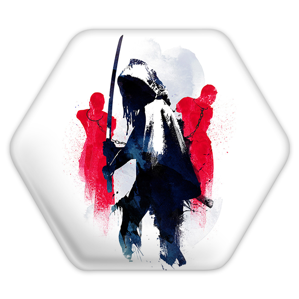 پیکسل خندالو طرح سریال مردگان متحرک The Walking Dead مدل شش ضلعی کد 10192