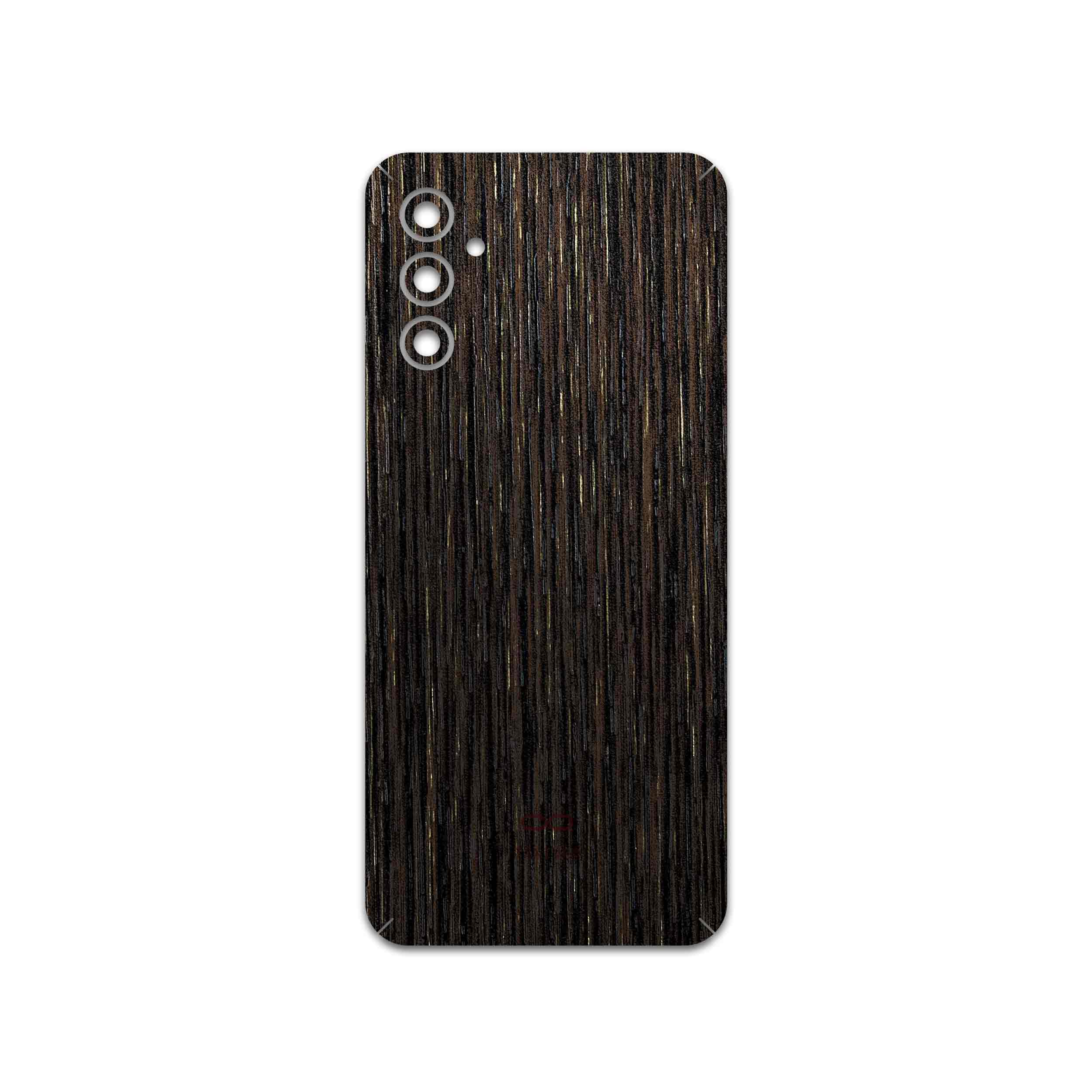 برچسب پوششی ماهوت مدل Dark-Gold-Stripes-Wood مناسب برای گوشی موبایل سامسونگ Galaxy M13 (India)