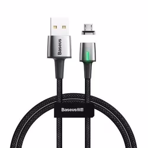 کابل مگنتی میکرو یو اس بی Baseus Zinc Magnetic CAMXC-B 1.5A 2m